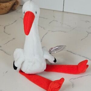 Ty Beanie Baby Stilts the Stork 1999 Original Baby Plush Toy Y2k 90s